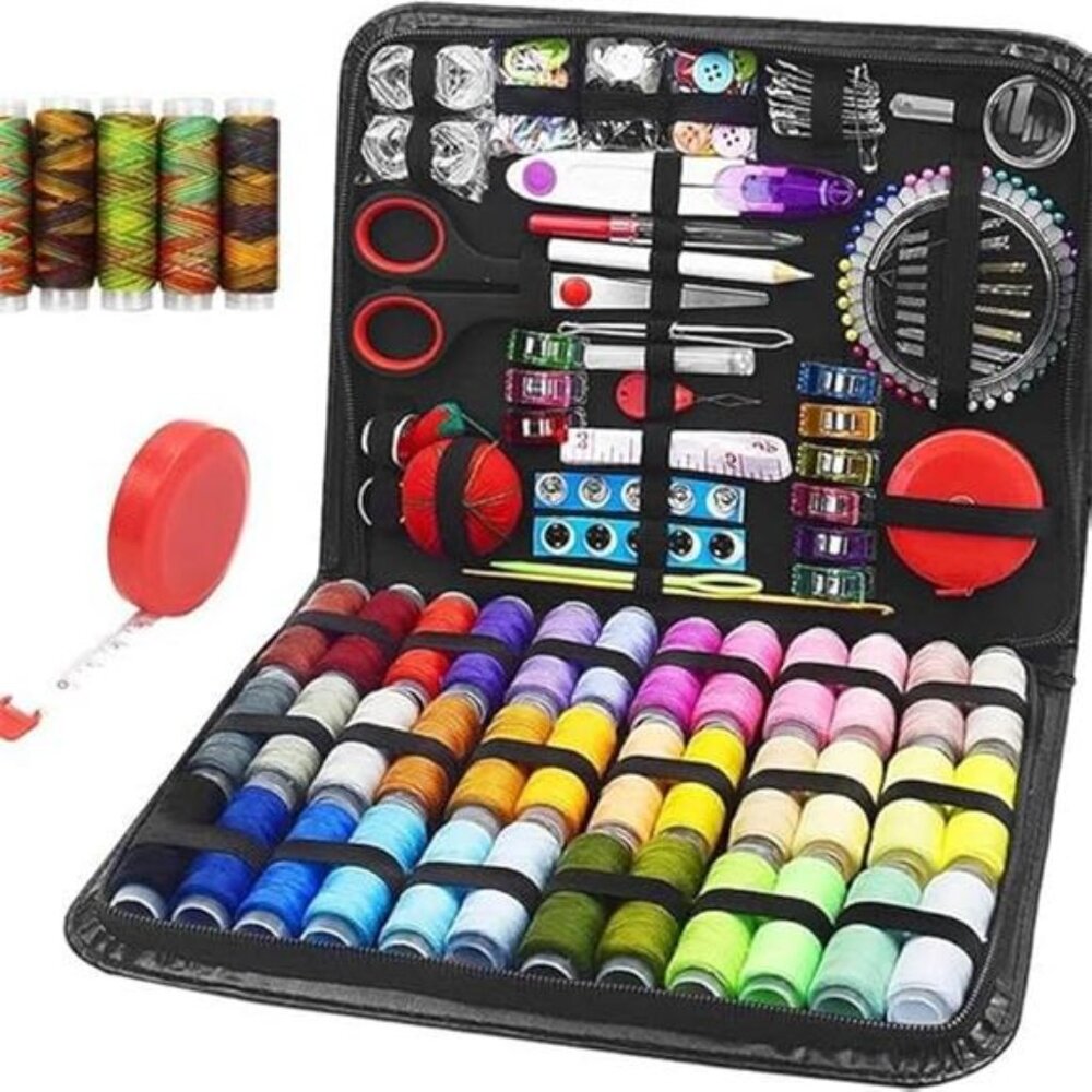 Sewing kit, 229 pcs Sewing Accessories, Friendly for Beginner